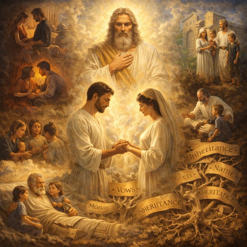 Symbolic illustration of covenant seal and permanence